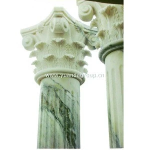 China supplier building materials decoration roman square stone pillar design