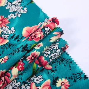 China supplier floral single jersey knitted bubble african print spandex fabric