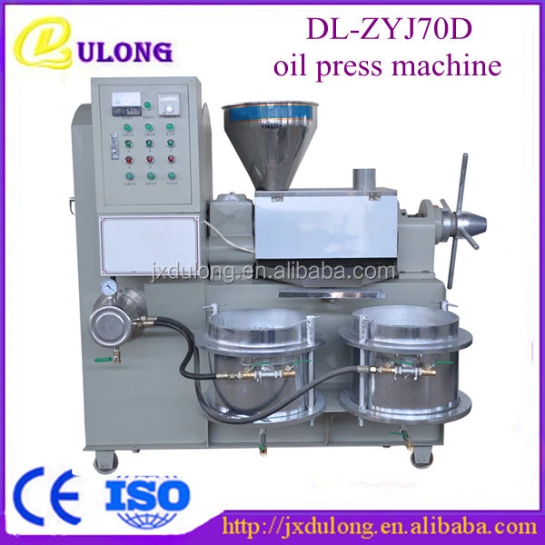 China supplier two filter cold press coconut oil machine with screw