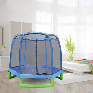 China Supply Children Jumping Bed Bounce Trampoline With Safety Net For Sale