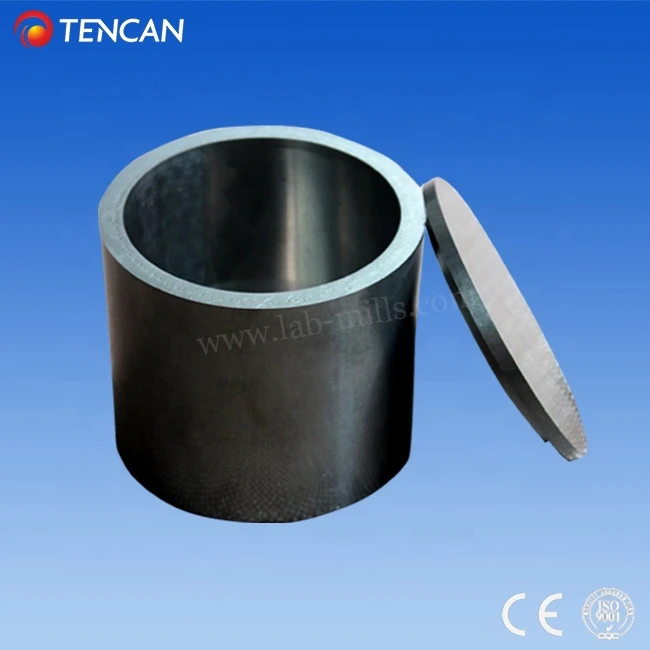 China Tencan 100ml/250m/l 500ml high hardness durable tungsten carbide mill jars, tungsten carbide tanks for ball mill