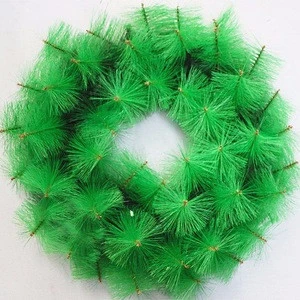 Christmas Decoration 2018 Wholesale Supplies Artificial PVC Christmas Garland 5.5m Green for Christmas Decoration