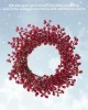 Christmas Handmade Artificial Holly Berries Wreath For Front Door