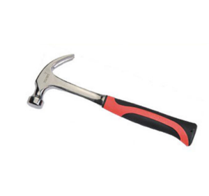 Claw Hammer with one piece solid handle Carbon Steel with Fibreglass handle