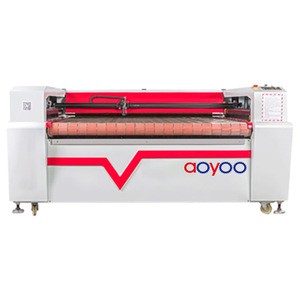 cnc automatic 100w/150w/180w/300w laser textile cloth garment rubber fabric co2 laser Etfe Membrane Digital Cutting Machine