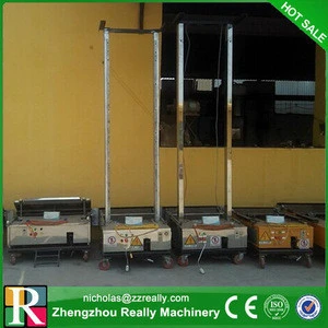 Construction automatic cement plaster rendering machine for wall