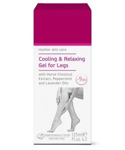 Cooling And Relaxing Leg Gel For Women During Pregnancy - 125 ml. Mother Skin Care Perfume Free Dermatologically Tested