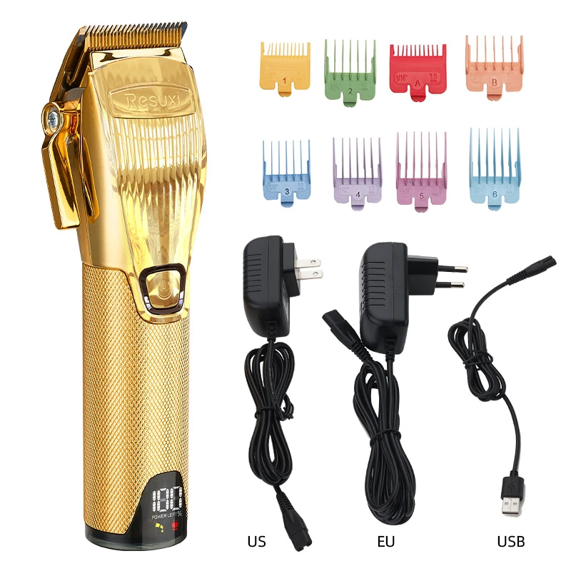 Cordless hair trimmer  professional hair clippers USB rechargeable hair clippers haircut machine