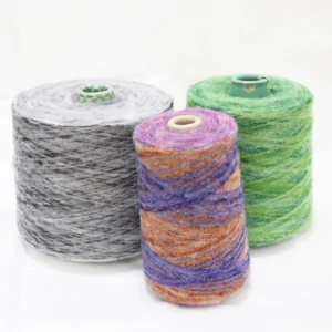 Cotton crocheted polyester yarn