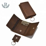 Crazy horse leather key holder for men