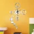 Import Creative DIY  Acrylic Digital Mirror Wall Clock Stylish Living Room Sofa Mute Home Wall Sticker Wall Clock from China