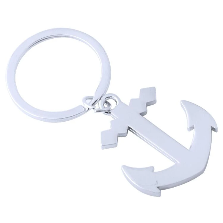 Creative new ship anchor key chain small pendant custom logo