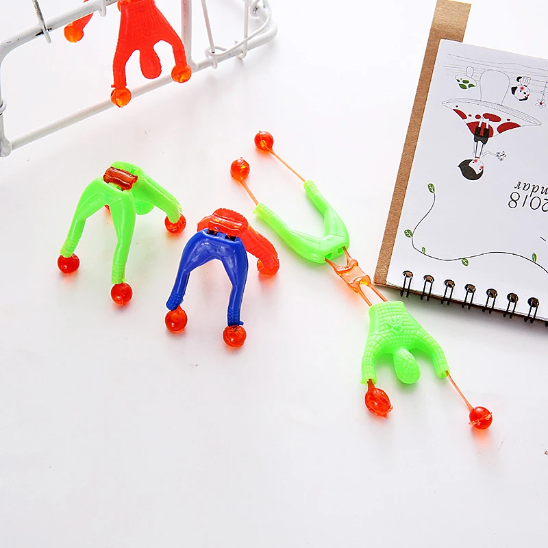 Creative Sticky Wall Climbing Childrens Toy Magical Somersault Rock Climbing Villain Stretchy Sticky Hands Toy
