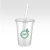 Import Custom Compostable Transparent Cups Biodegradable Plastic PLA Cups with PLA Lid from China