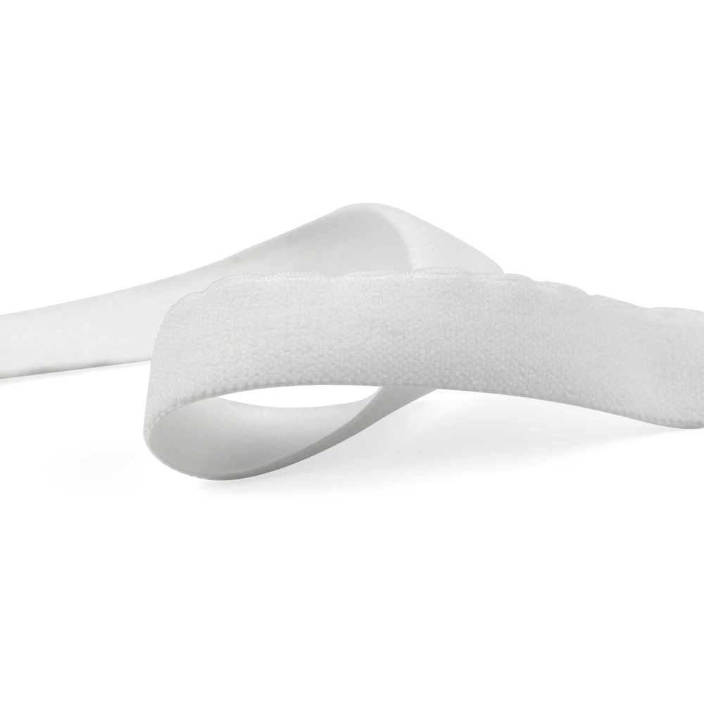 Custom factory price 20mm knit bra strap wide band flat lurex elastic webbing tape