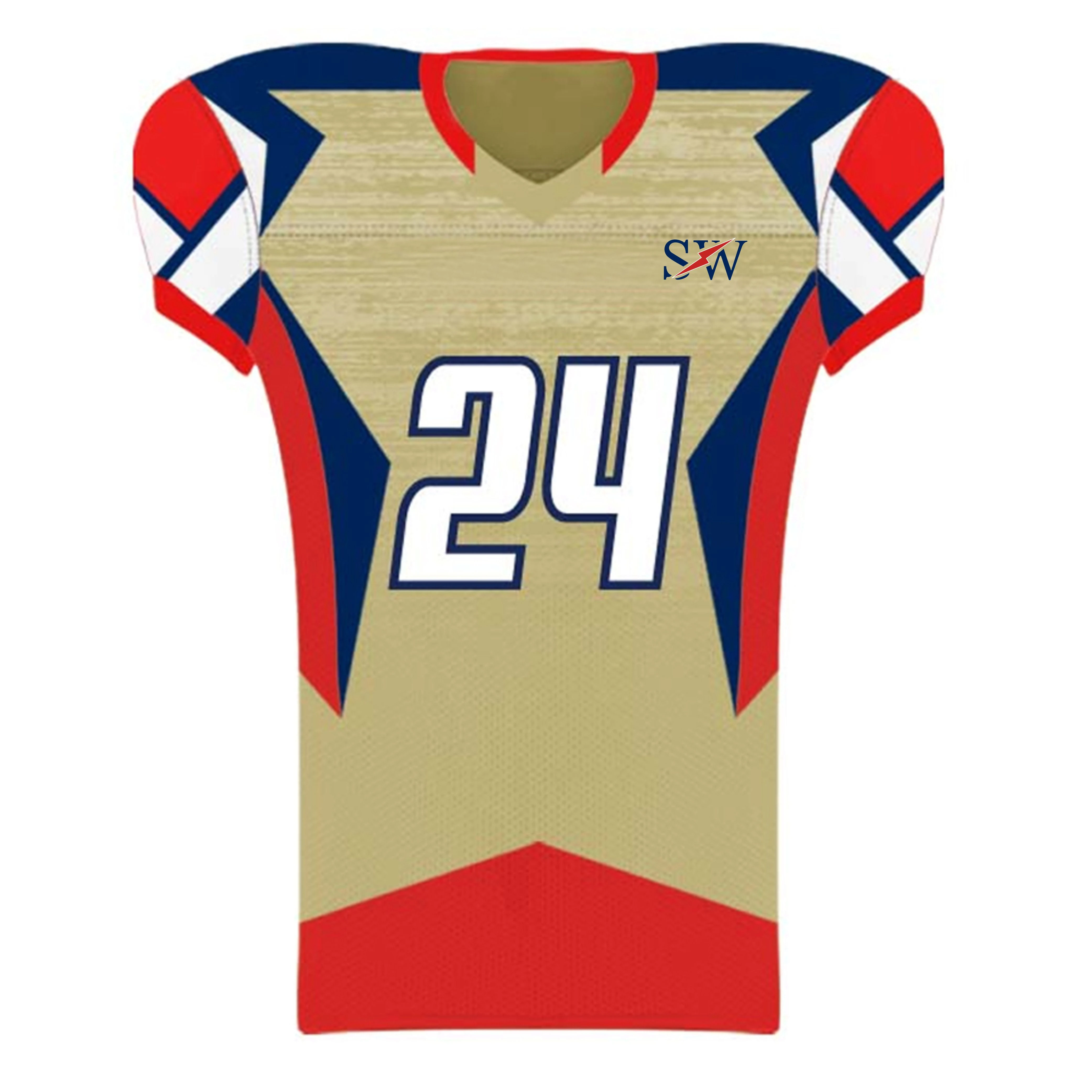 Custom Football Jersey USA Flag Style Breathable and Dry With High Quality fabric In Polyester Best American Football