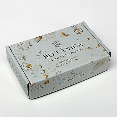 Custom Gold Foil Luxury Cosmetic Skincare Corrugated Folding Box Packaging Hot Sale High Quality