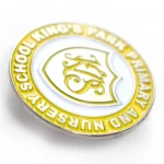 Custom high quality round soft enamel school uniform badges