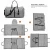 Import Custom logo grey 2 in 1 duffel suit carry-on packaging bags weekender mens garment travel bag from China