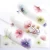 Custom logo printed decorative flower series nail art water transfer stickers full wraps nail decals