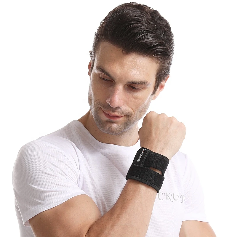 Custom Logo Sports Wrist Bands Adjustable Wrist Brace Wraps