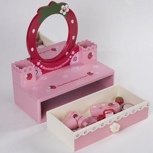 Custom Luxury Strawberry design wooden kids mini children dresser