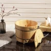custom new popular wood barrel bathtub wholesale price, mini portable wooden bathtub, cheap latest bathtub cedar wood