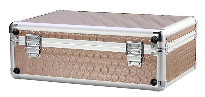Custom Pink Aluminum Briefcase With Secret Compartment