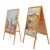 Import Custom Portable Bamboo A Frame Wood Sandwich Board Sign Snap Frames from China