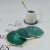 Import Custom Premium Home Bar Decoration Nature Agate Stone Brass Cup Coaster Easy To Clean Cup Coaster from USA