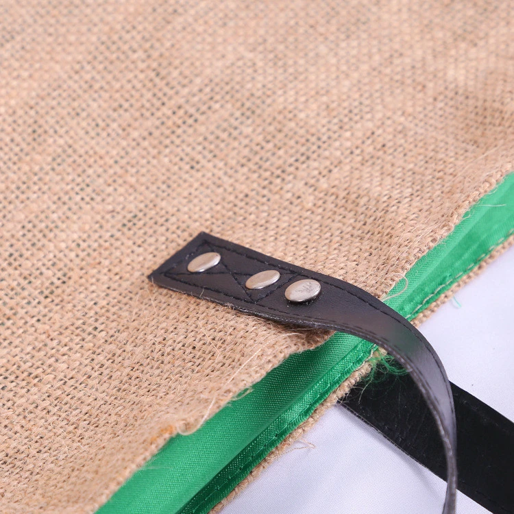 Custom Printed Carry Tote Reusable Linen Hemp Shopping Hand Bag Natural Color Jute Bag