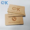 Custom shaped RFID wood card with logo carved