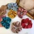 Import Custom Solid Color Hair Ties Girls Simple Design Romantic Silk Ribbon Hair Scrunchies from China