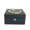 Custom unique carbon fibre piano lacquer wood watch box jewelry gift storage box packaging box