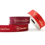 Custom Valentine Save the Date Letters Print Gift Grosgrain Ribbon