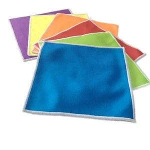 customer color logo printed microfiber lens cleaning cloth