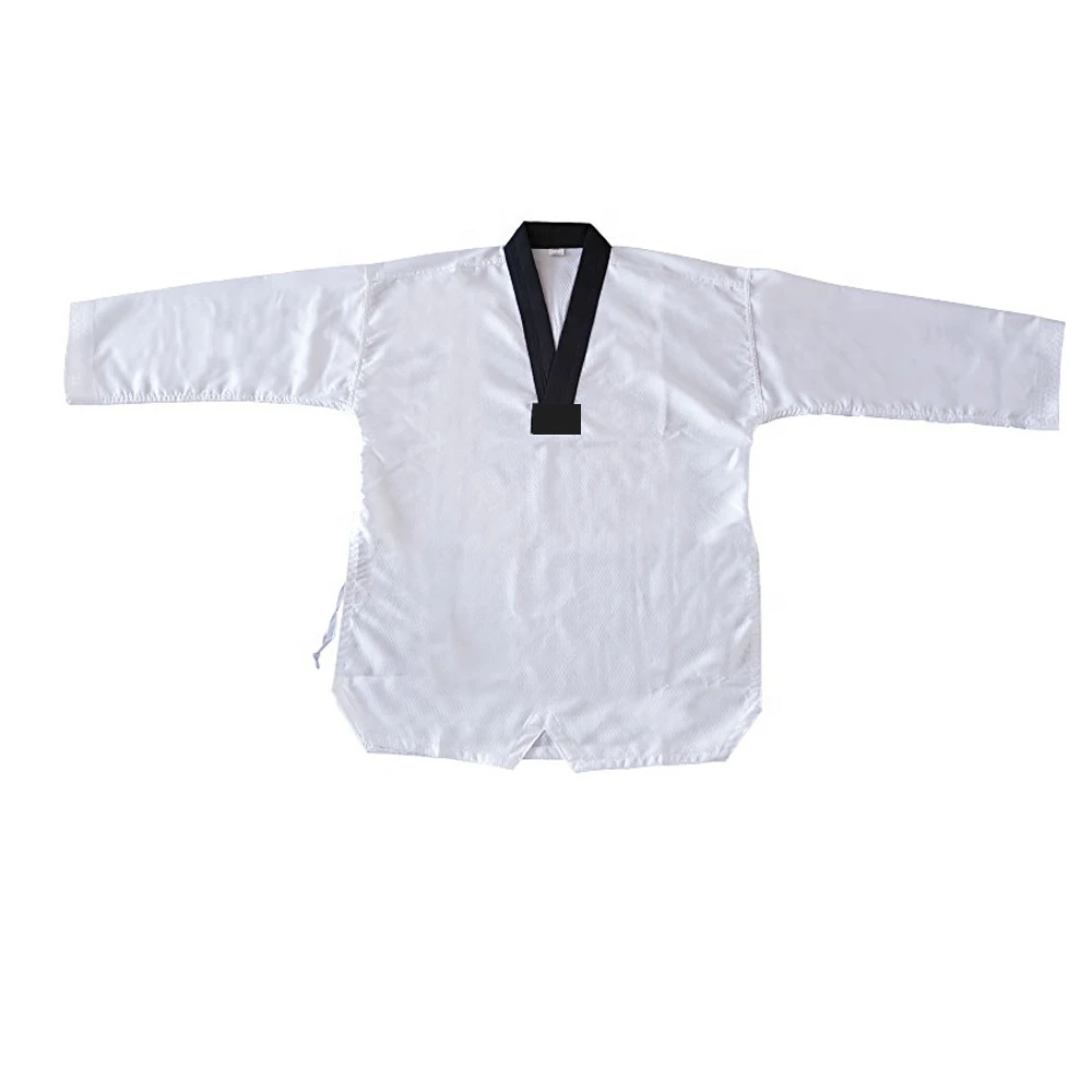 Customizable Adult Kids Elastic Drawstring Lightweight Cotton Taekwondo Uniform WTF Approved Taekwondo Dobok