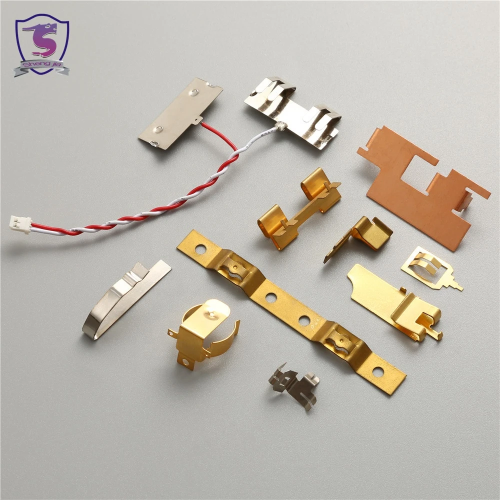 Customization Brass Steel Metal Flat AA Clips Leaf Battery Contact Spring