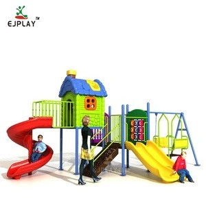 Customized Large Kids Plastic Slides Amusement Park Outdoor Playground For Children