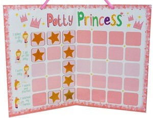 Customized magnetic Potty chart for girl/ kids star chart /training reward chart educational toys
