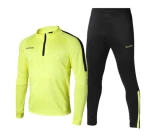Customized mens long sleeve football training single jersey bodybuilding tracksuit polyester team sport skinny gym uniform