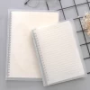 Customized Wire Bound Dot Grid Ruled Blank Transparent Hard Cover School Office Supplies Subjects Notebooks