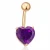 Import Cute Heart Rhinestone Navel Ring Crystal Zircon Belly Button Rings Women Body Piercing Jewelry from China
