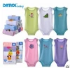 DAROL baby summer vest romper for newborn baby, 100% cotton 5pcs pack