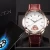 Import Date Rose Gold Case Analog Leather Strap Male Quartz Clock Men Business Watch from Hong Kong