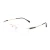 Import DC8013 rectangle men elastic stainless steel temple rimless eyeglass frames from China