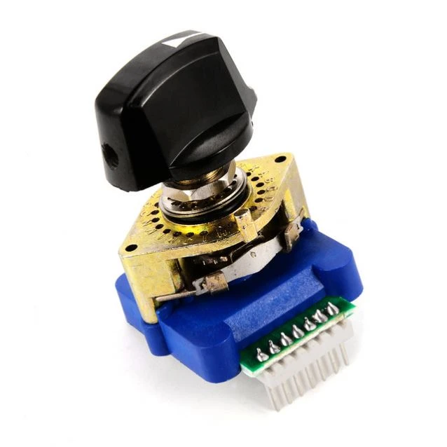 DCRS-01J Digital Code Rotary Switch Binary Encode with Plastic Knob for Industrial Control HT366
