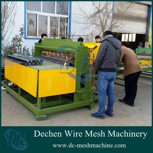 DECHEN MACHINERY Automatic Light reinforcing fencing vertical Mesh Welding Machine (with automatic roll equipment)