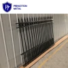 Decorative ornamental security spear top powder coated black welded aluminum fence and gates