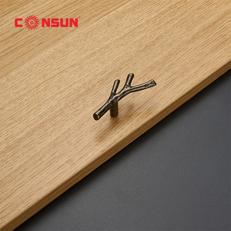 Die Casting Tree Branch  Furniture Cabinet Drawer Handle In Arborization HD888, vintage stainless cabinet handles knobs